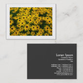 Zwarte Susans (Rudbeckia hirta) (begrensd) Visitekaartje (Voorkant / Achterkant)