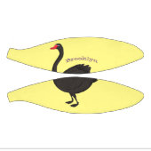 Zwarte-swaanillustratie cartoon basketbal (Panelen)