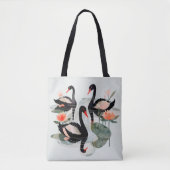Zwarte swans tote bag (Voorkant)