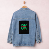 Zwarte sweatshirt met lange mouwen denim jacket (Hangar)