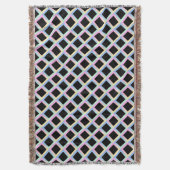Zwarte symmetrische diamanten met gradiënt Lijsten Deken (Voorkant Verticaal)