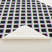 Zwarte symmetrische diamanten met gradiënt Lijsten Sherpa Deken (3/4)