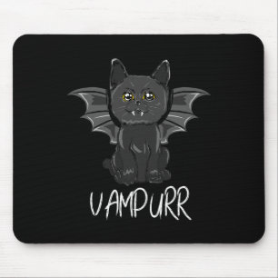 Zwarte T Cat Halloween Vampire Vampier Kostuum Muismat