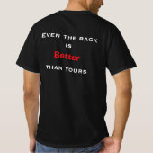 zwarte T-shirt (Achterkant)