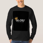 Zwarte T-shirt met gouden ontwerp (Voorkant)