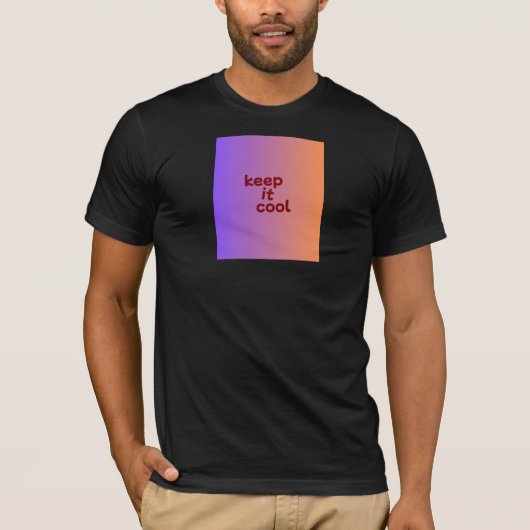 Zwarte T-shirt met halve mouw (Voorkant)