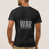 Zwarte t-shirt met halve mouwen en ontwerp (Achterkant)