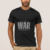 Zwarte t-shirt met halve mouwen en ontwerp (Voorkant)