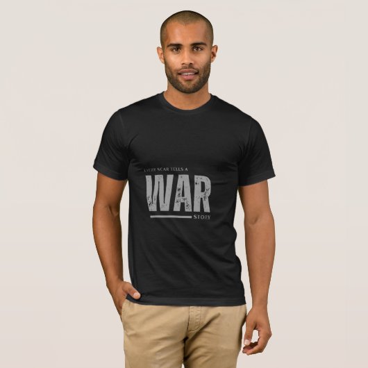 Zwarte t-shirt met halve mouwen en ontwerp (Voorkant volledig)