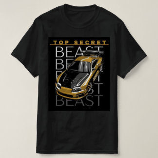 Zwarte T-shirt met halve mouwen voor mannen