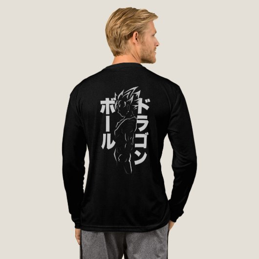 Zwarte T-shirt met Son Goku (Achterkant)