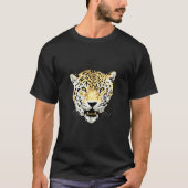 Zwarte T-shirt met tijger (Voorkant)