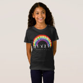 Zwarte T-Shirt Rainbow Gods Belediging Kinderen vo (Voorkant volledig)