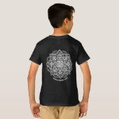 Zwarte T-shirt van kinderen - Snowflake Mandala (Achterkant volledig)