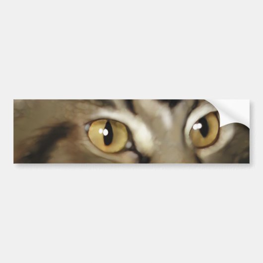 Zwarte tablet Maine Coon Cat Bumpersticker (Voorkant)