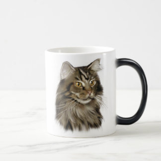 Zwarte tablet Maine Coon Cat Magische Mok
