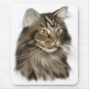 Zwarte tablet Maine Coon Cat Muismat