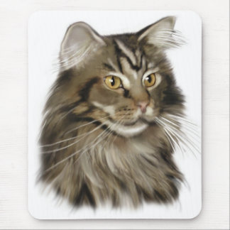 Zwarte tablet Maine Coon Cat Muismat