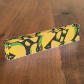 Zwarte tacos naambordje (Zijkant)