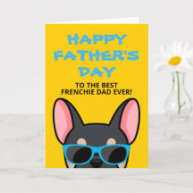 Zwarte Tan Franse Bulldog Father's Day Frenchie