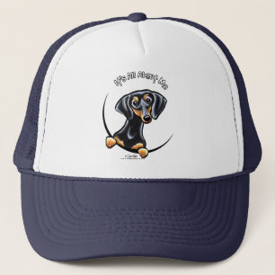 Zwarte Tan Tekkel Zijn allen over me Trucker Pet