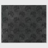 Zwarte Tangen op houtskool Cadeaupapier (Vlak)