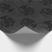 Zwarte Tangen op houtskool Cadeaupapier (Hoek)