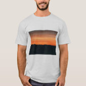 Zwarte Tanktop met zonsondergang (Voorkant)