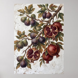 Zwarte Tannine Aarde Textuur Poster