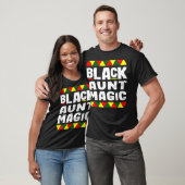 Zwarte tante Magic Black Historie maand Afrikaanse T-shirt (Unisex)