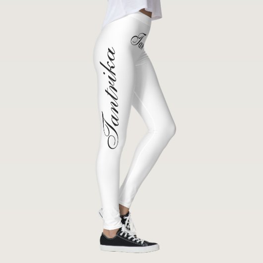 zwarte tantrika op wit leggings (Rechts)