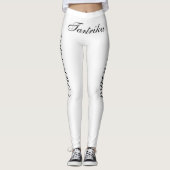 zwarte tantrika op wit leggings (Voorkant)