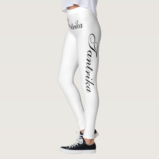 zwarte tantrika op wit leggings (Links)