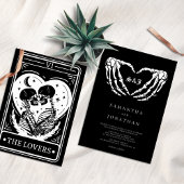 Zwarte Tarot Goth Huwelijk Kaart