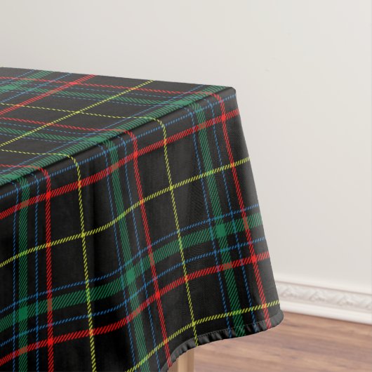 Zwarte Tartan Schotse ruit Tafelkleed (Voorbeeld)