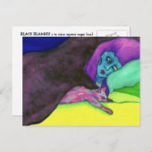 Zwarte tas 2 briefkaart (Voorkant / Achterkant)