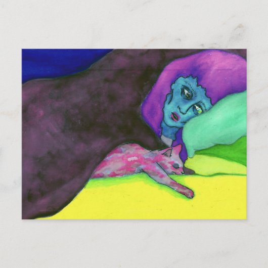 Zwarte tas 2 briefkaart (Voorkant)