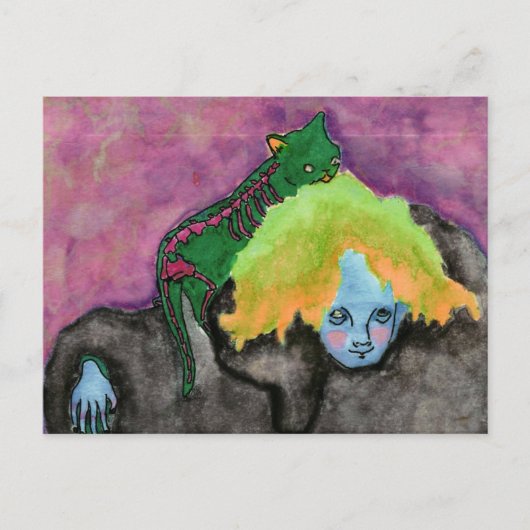 Zwarte tas 3 briefkaart (Voorkant)