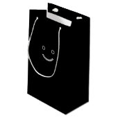 Zwarte tas klein cadeauzakje (Achterkant Gekanteld)