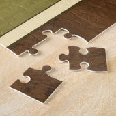 Zwarte tas op een groene achtergrond legpuzzel (Zijkant)