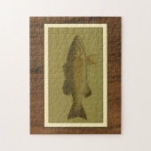 Zwarte tas op een groene achtergrond legpuzzel (Verticaal)