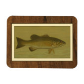 Zwarte tas op een groene achtergrond magneet (Horizontaal)