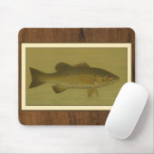 Zwarte tas op een groene achtergrond muismat (Met muis)