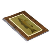 Zwarte tas op een groene achtergrond notitieboek (Rechterzijde)