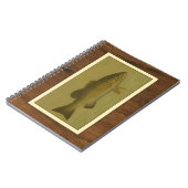 Zwarte tas op een groene achtergrond notitieboek (Linkerzijde)