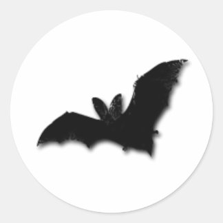 Zwarte tas ronde sticker