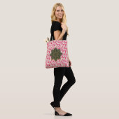 Zwarte Tassen handtas | Designer Canvas Bag (Op model)