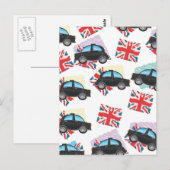 zwarte taxi briefkaart (Voorkant / Achterkant)