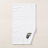 Zwarte Taxi Design met Monogram Bad Handdoek (Handdoek)