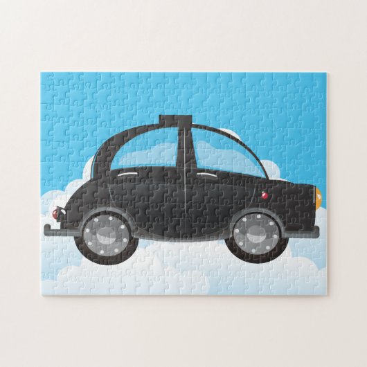Zwarte Taxi Legpuzzel (Horizontaal)
